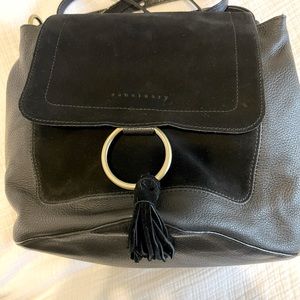 Sanctuary Black Leather Crossbody Bag